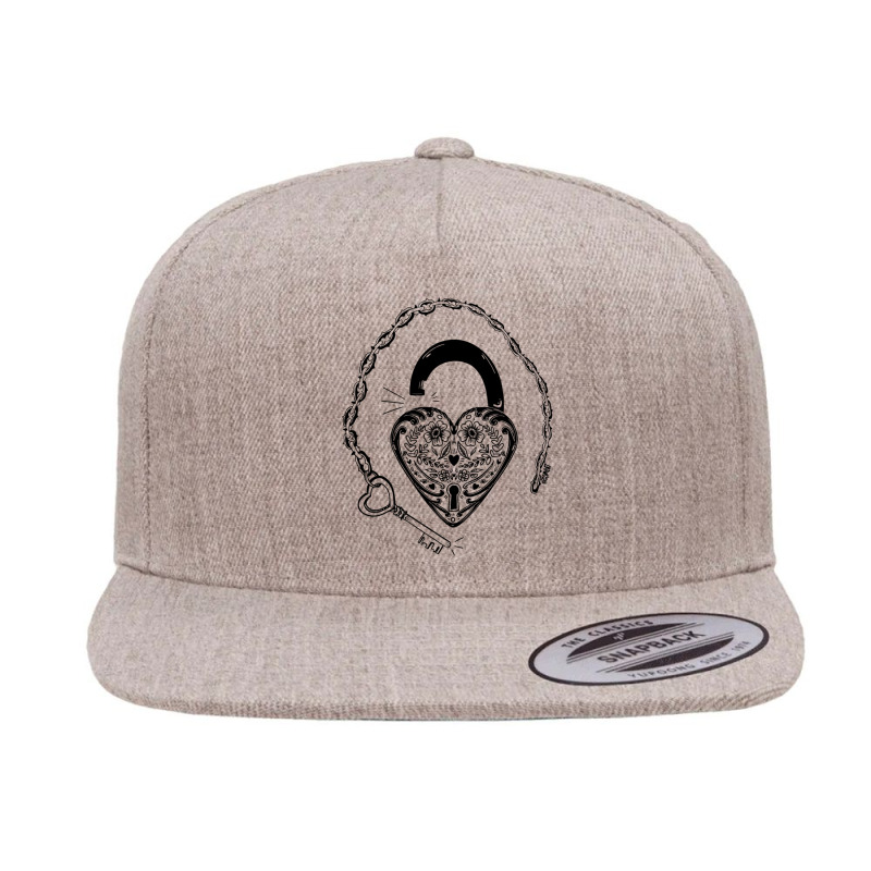 Heart Locket 5 panel snapback cap by BREAKAFELDER | Artistshot