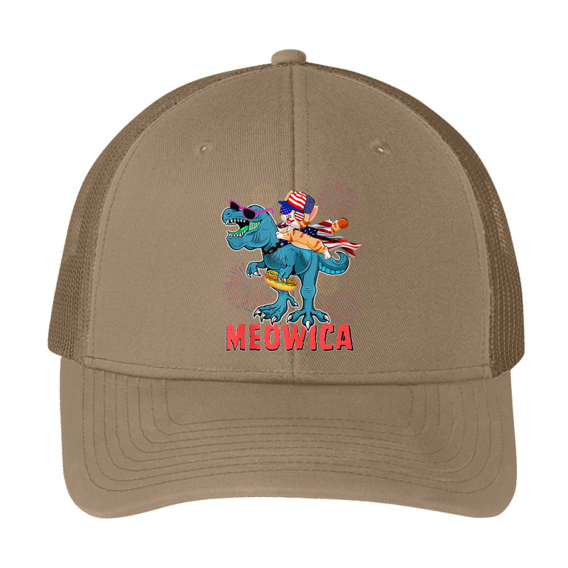 4h Of July Meowica Ca Riding Rex Dinosaur Usa Flag Boys Pa Trucker Cap by cm-arts | Artistshot