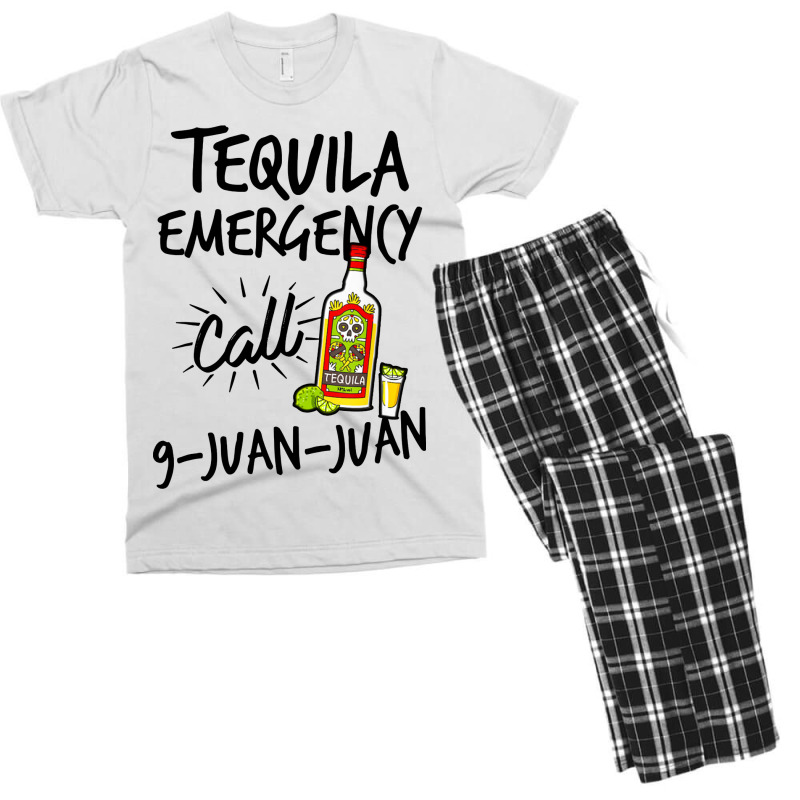 Tequila Emergency Call 9 Juan Juan Men's T-shirt Pajama Set | Artistshot