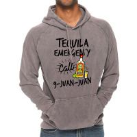 Tequila Emergency Call 9 Juan Juan Vintage Hoodie | Artistshot