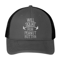 Will Squat For Peanut Butter Gym Workout Women Fitness Gift Tank Top Pa Trucker Cap | Artistshot