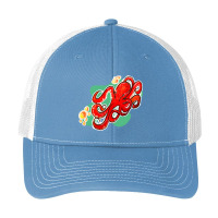 Octopus At Play, Octopus At Play Art, Octopus At Play Painting, Octopu Pa Trucker Cap | Artistshot