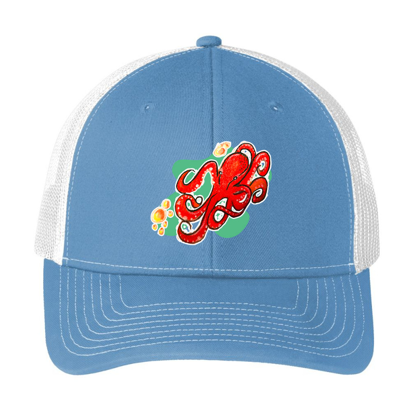 Octopus At Play, Octopus At Play Art, Octopus At Play Painting, Octopu Pa Trucker Cap by SHOODOD | Artistshot