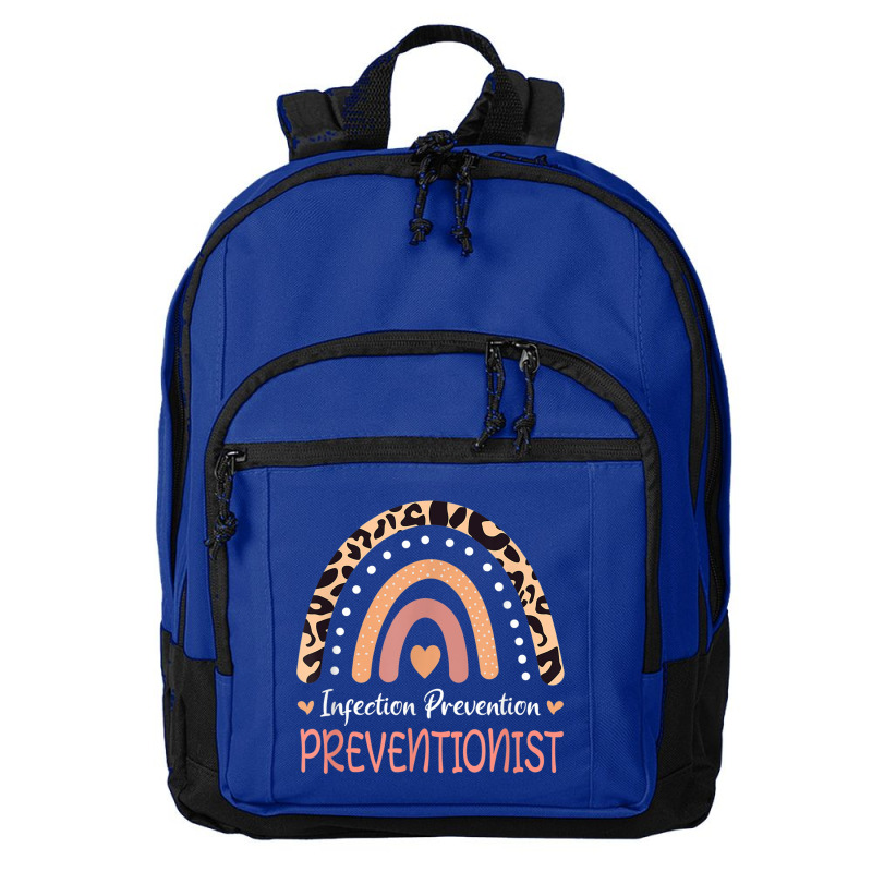 Infection Prevention Preventionist Leopard Rainbow T Shirt Basic Backpack | Artistshot