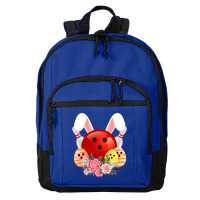 Bowling Easter Bunny Egg 2020 Rabbit Flowers Pascha Bowler Basic Backpack | Artistshot