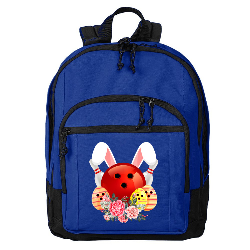 Bowling Easter Bunny Egg 2020 Rabbit Flowers Pascha Bowler Basic Backpack by Haley1989 | Artistshot