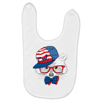 Usa Raccoon, Animal,animals,american Flag Baby Bibs | Artistshot