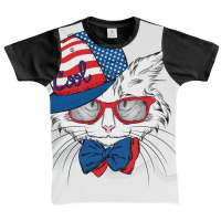 Usa Cat, Cats, Animal, Animals, American Flag Graphic Youth T-shirt | Artistshot