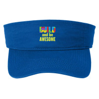 Build And Be Awesome Brick Builder Kids Block Set Builder Fashion Visor | Artistshot