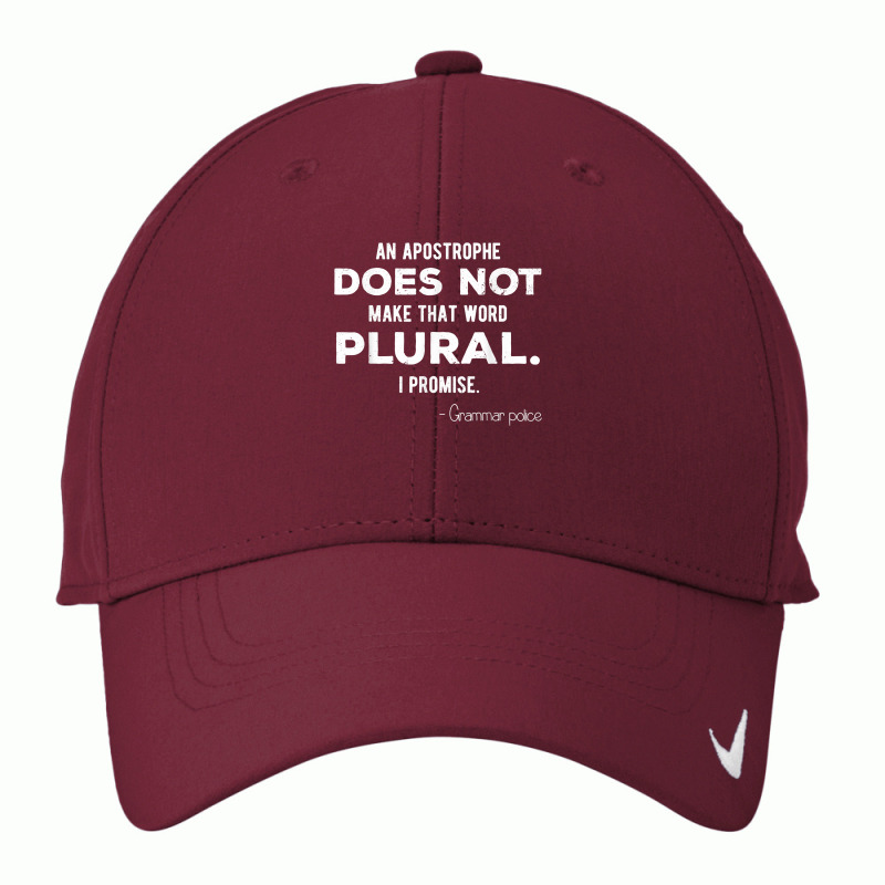 Funny Grammar Police For English Teacher And Lingui Nike Dri-FIT Cap by LorettaSharron | Artistshot