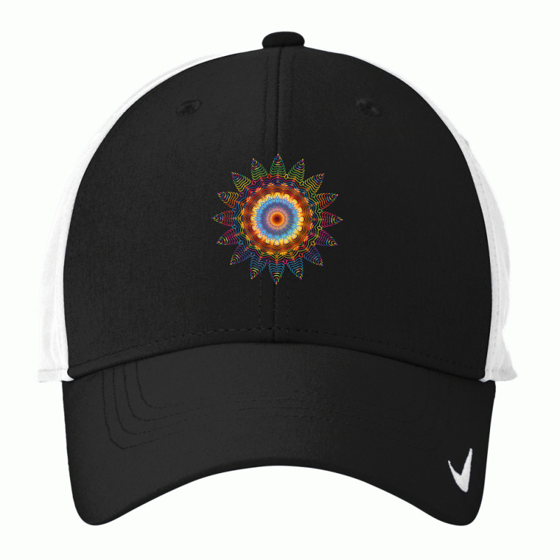 Mandala Sacred Geometry Prana Art Yoga Mantra Om Good Vibe Nike Dri-FIT Cap by cm-arts | Artistshot