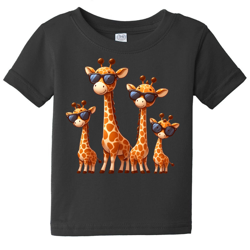 Giraffe Family Baby Tee by ERNESTO GUANCIA | Artistshot