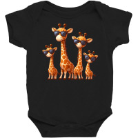 Giraffe Family Baby Bodysuit | Artistshot