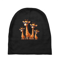 Giraffe Family Baby Beanies | Artistshot