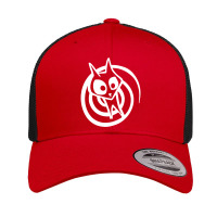 Hypnotic Cat Christmas Present Retro Trucker Cap | Artistshot