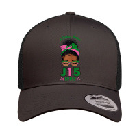 Womens A Serious Matter J15 Founder's Day Pink And Green Aka Women Retro Trucker Cap | Artistshot