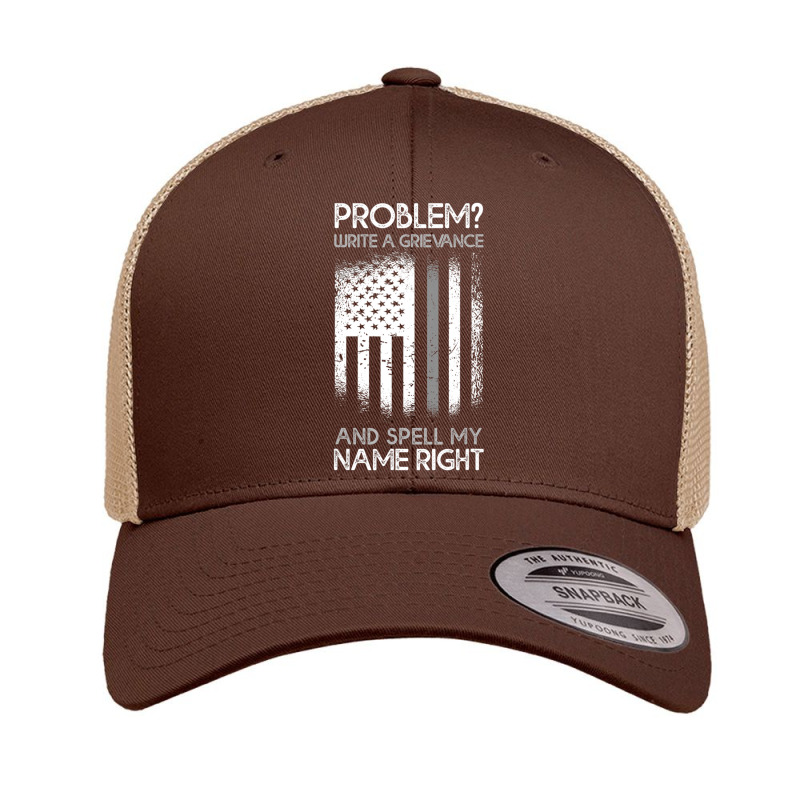 Correctional Officer Problem Spell My Name Thin Silver Line Retro Trucker Cap by cm-arts | Artistshot