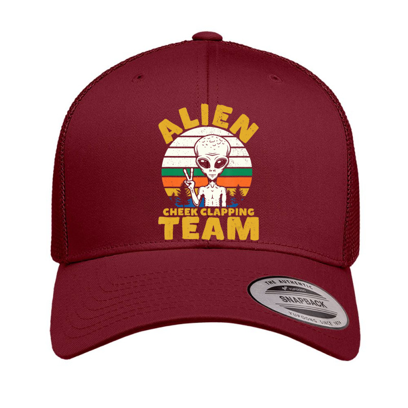 Storm Area 51 Alien Cheek Clapping Team Retro Trucker Cap | Artistshot