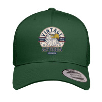 Retro Bald Eagle Astoria Oregon Vintage Limited Edition Retro Trucker Cap | Artistshot