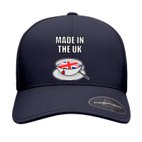 Uk Tea Cuppa British English Version Funny Seamless Cap | Artistshot