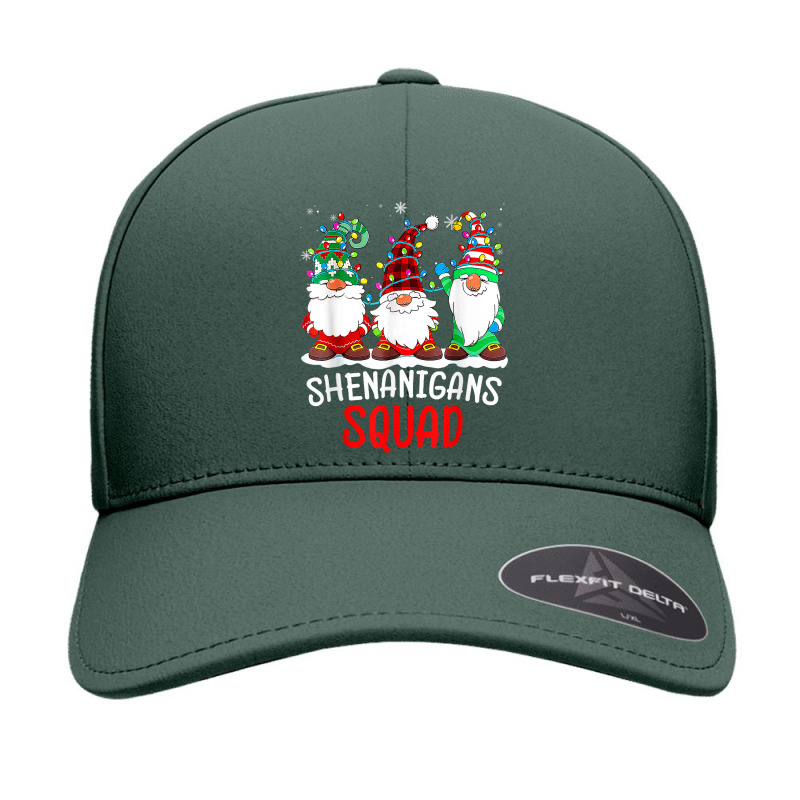 Shenanigans Squad Gnomes Lights Christmas Pajamas Matching T Shirt Seamless Cap by cm-arts | Artistshot