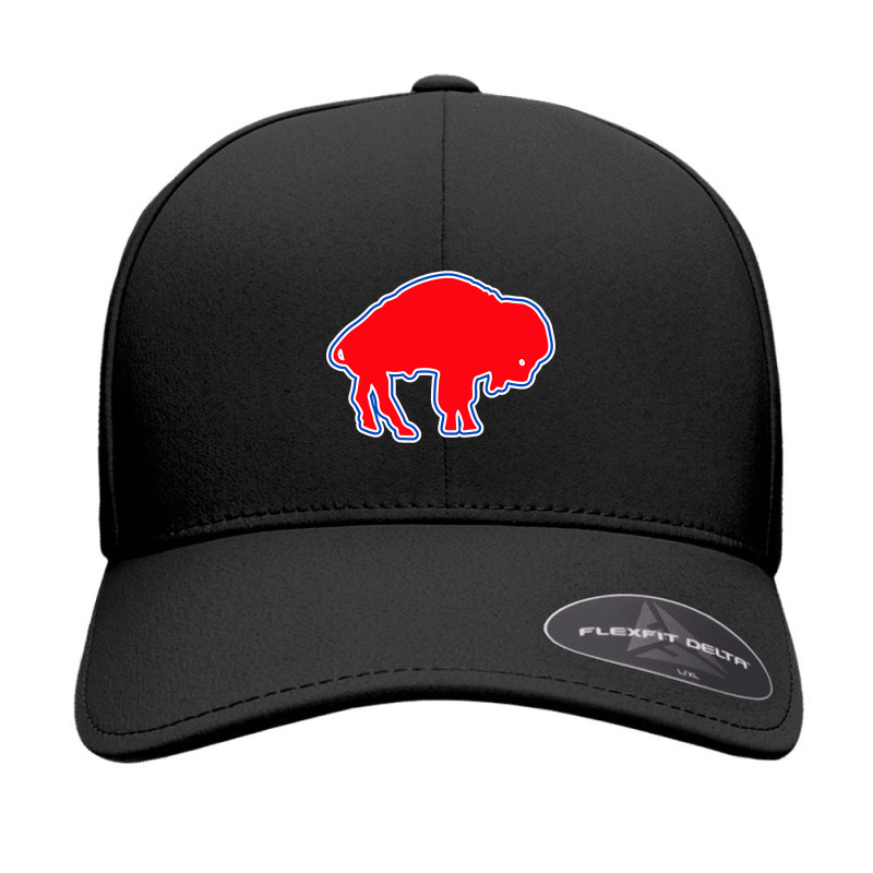 Buffalo Standing Red Seamless Cap by Kosdapen517 | Artistshot