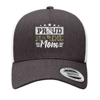 Proud Marine Military Veteran Mom Mama Mommy Mothers Day Yupoong Trucker Cap | Artistshot