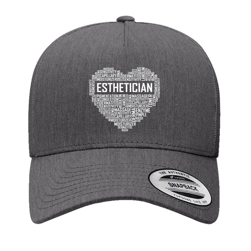 Esthetician Heart Gifts Aesthetician Beautician Love Gift Pullover Hoo Yupoong Trucker Cap | Artistshot