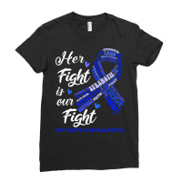 Esophageal Cancer Awareness T  Shirt Esophageal Cancer Awareness Her F Ladies Fitted T-shirt | Artistshot