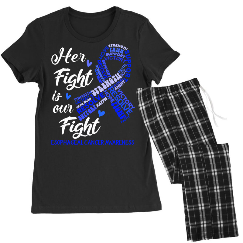 Esophageal Cancer Awareness T  Shirt Esophageal Cancer Awareness Her F Women's Pajamas Set by elsie72807 | Artistshot