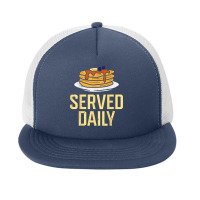 Pancakes Served Daily American Football Funny Sports Lineman T Shirt Foam Snapback Hat | Artistshot