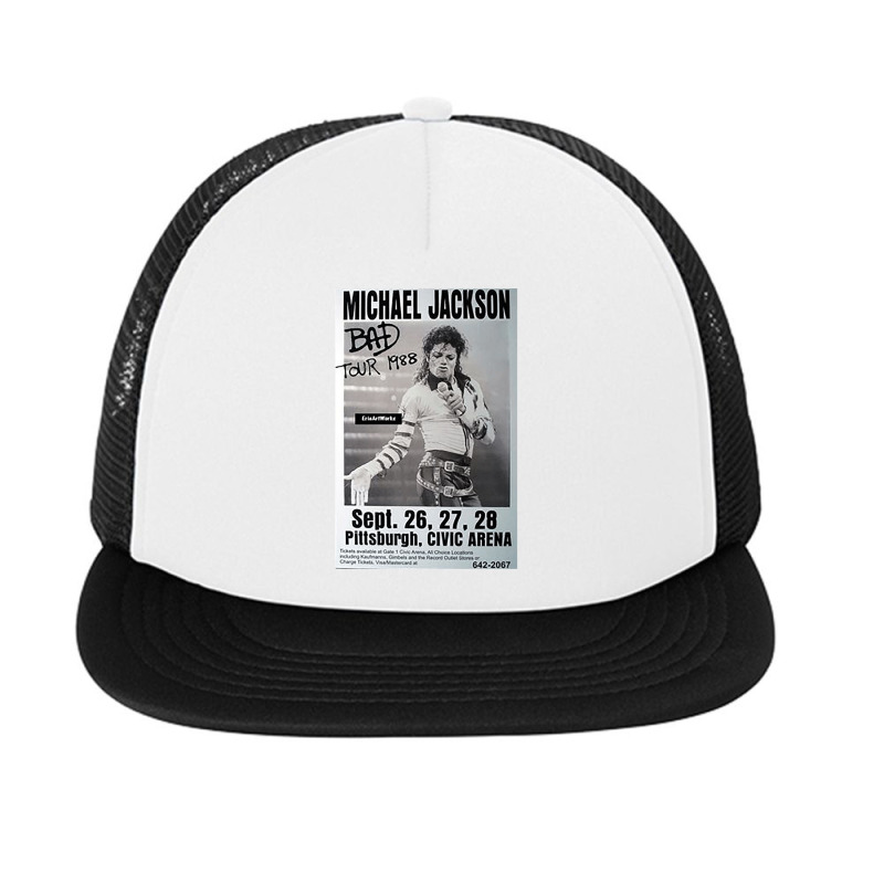 Black And White Michael Foam Snapback hat by cm-arts | Artistshot