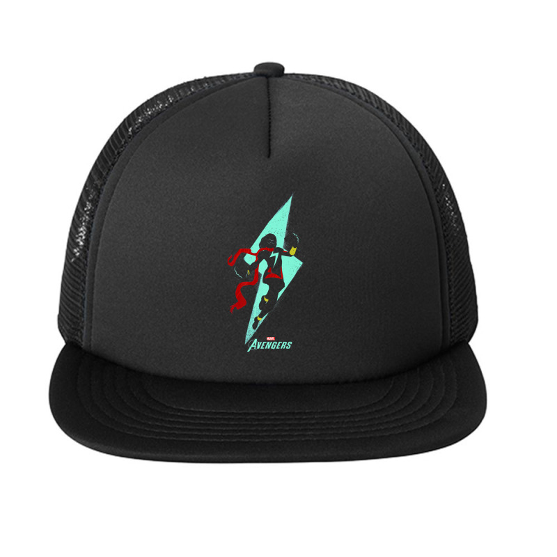 Ms Lightning Bolt Silhouette Foam Snapback hat by LawrenceRisner | Artistshot