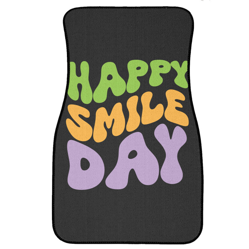 Happy Smile Day Front Car Mat by spreadshirt.com/Wolf shop | Artistshot