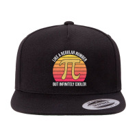 Pi Like A Regular Number But Infinitely Cooler Funny Pi Day Pullover S 5 Panel Snapback Cap | Artistshot