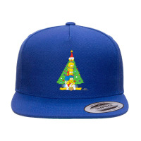 The Simpsons Family Christmas Tree Holiday 5 Panel Snapback Cap | Artistshot