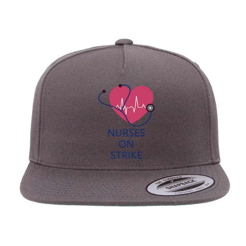 Nurses On Strike  (8) 5 panel snapback cap by cm-arts | Artistshot