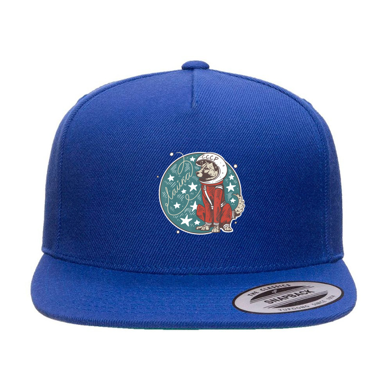 Laika Dog Sputnik Space Space Ussr 5 panel snapback cap by Konlasa6638 | Artistshot