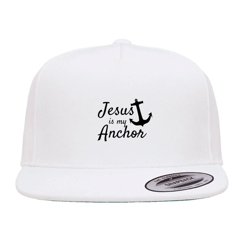 Jesus Is My Anchor Christian Boating Lovers Sailing 5 Panel Snapback Cap | Artistshot