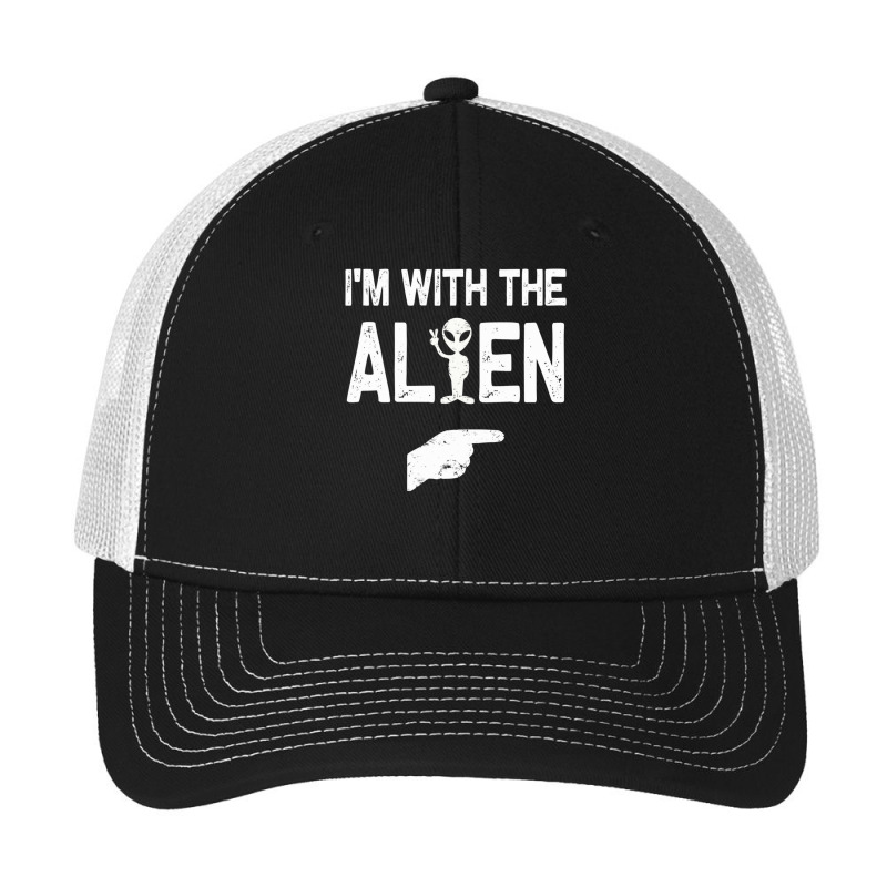 I'm With The Alien Halloween Costumes Pa Trucker Cap by Min01 | Artistshot