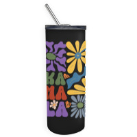 Kamala Floral Retro Tendance Skinny Tumbler | Artistshot