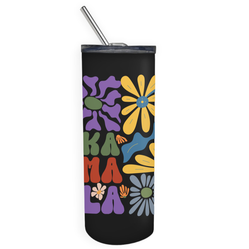 Kamala Floral Retro Tendance Skinny Tumbler by TuxQ | Artistshot