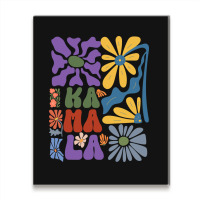 Kamala Floral Retro Tendance Metal Print Vertical | Artistshot