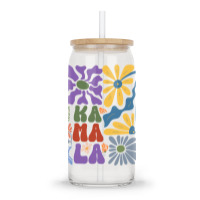 Kamala Floral Retro Tendance Glass Tumbler | Artistshot