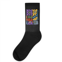 Kamala Floral Retro Tendance Socks | Artistshot