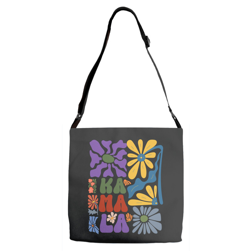 Kamala Floral Retro Tendance Adjustable Strap Totes by TuxQ | Artistshot