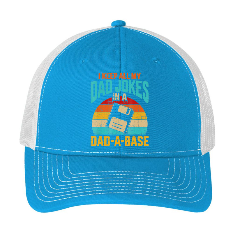 I Keep All My Dad Jokes In A Dad-a-base Vintage Fathers Day Pa Trucker Cap by Koyanho62 | Artistshot