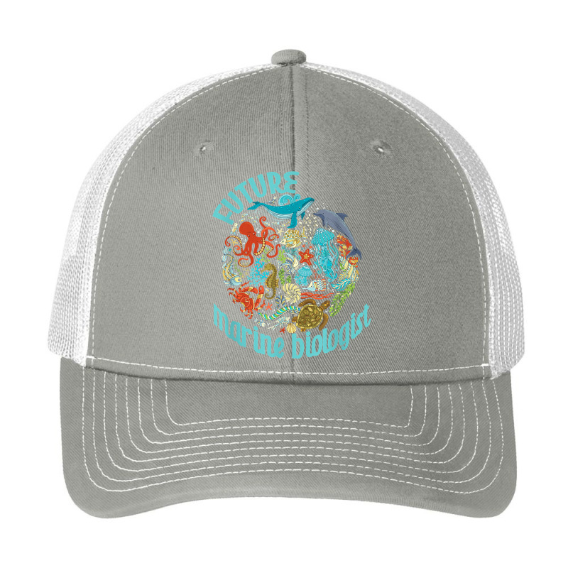 Future Marine Biologist Ocean Life Drawing Whale Octopus Pa Trucker Cap | Artistshot