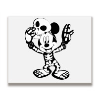 Micky Skull Metal Print Horizontal | Artistshot