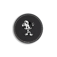 Micky Skull Round Leatherette Patch | Artistshot